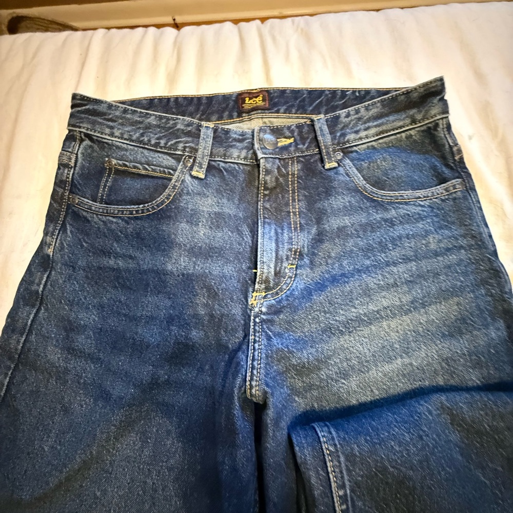 Lee Women's Dark Blue Straight Leg Jeans - Picture 4 of 6